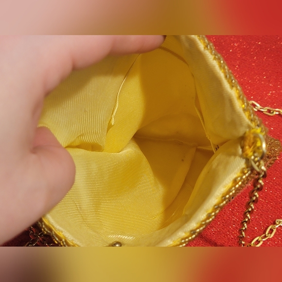 Vintage Gold/Silver Metallic Beaded Gatsby Style Vintage Evening Purse - Picture 3 of 11